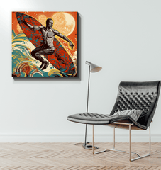 Surfing Dreams Canvas Art - Beyond T-shirts