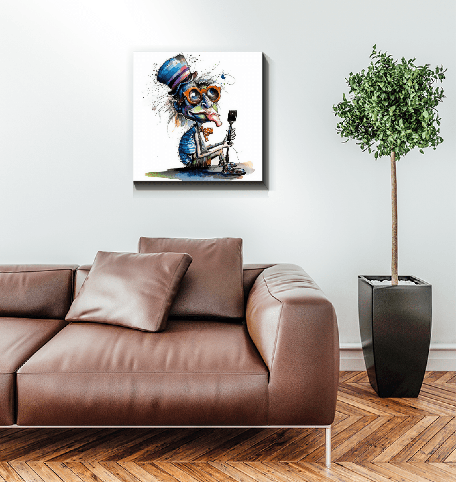 Tuneful Taunts Caricature Art Canvas - Beyond T-shirts