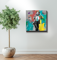 Nature's Symphony Minimalist Abstract Wrapped Canvas