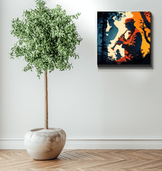 Canvas artwork capturing the rhythm and beauty of harmonious tunes in abstract form.