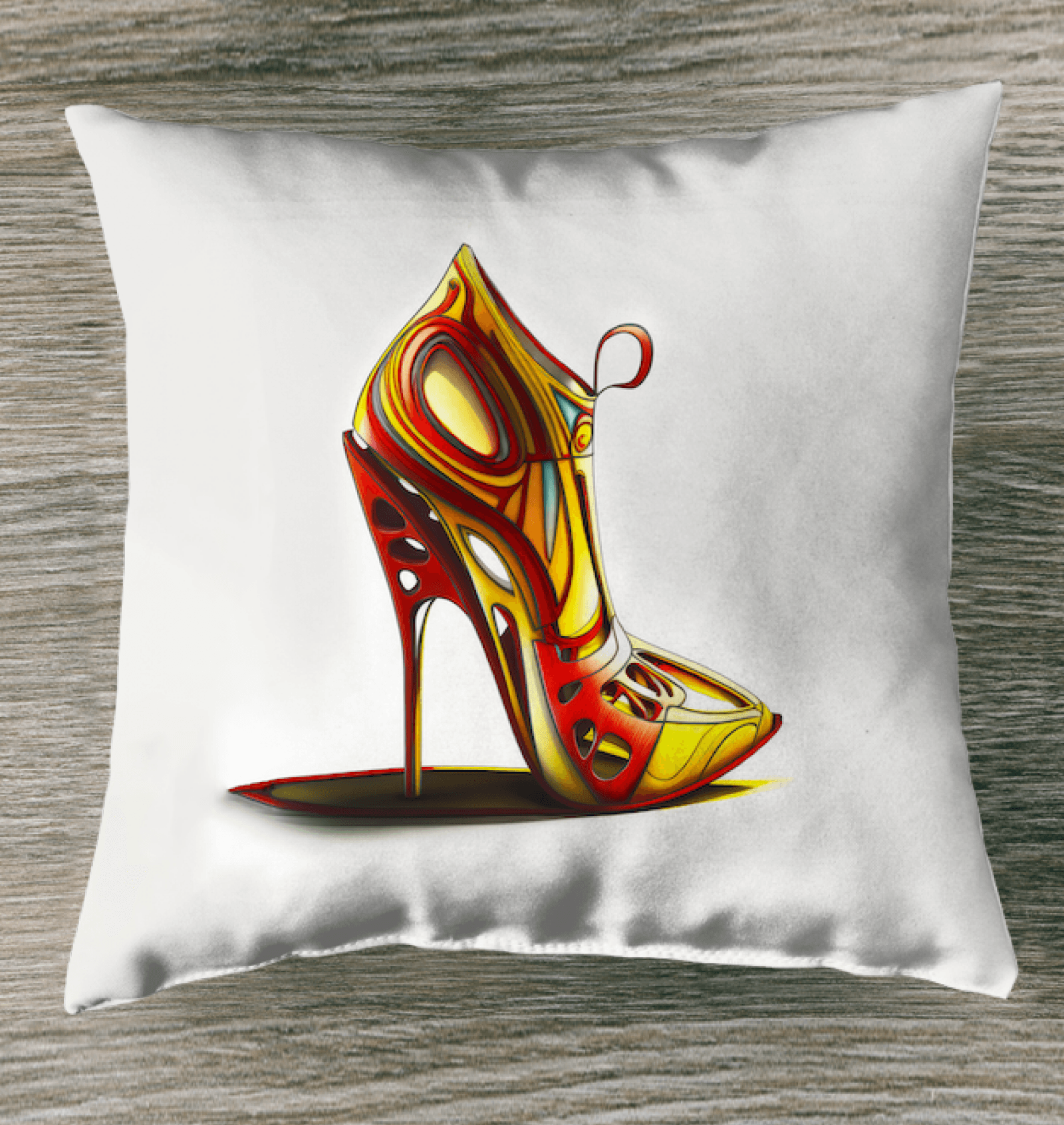 Futurist Footprints Pillow - Beyond T-shirts