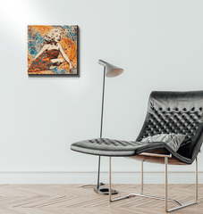 Angle view of Surfing 5 03 Wrapped Canvas