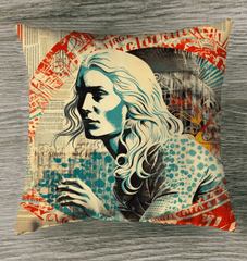 Wave Muse Throw Pillow - Beyond T-shirts