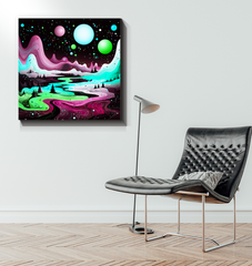 Radiant Redwoods Forest Landscape Canvas