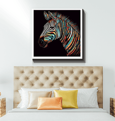 Zebra Waterhole Reflection Canvas - Beyond T-shirts