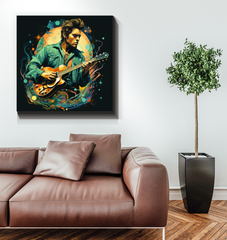 Ethereal Serenade Violin Music Canvas Art