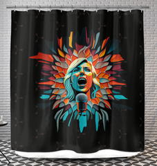 Percussion Pattern Shower Curtain