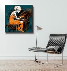 Elegant Couture Escape Wrapped Canvas - Beyond T-shirts