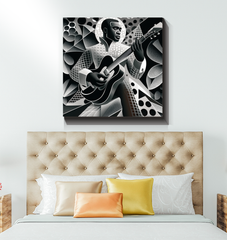 Bassline Brilliance Art Wrapped Canvas