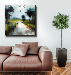 Waterfall Wonder Landscape Wrapped Canvas