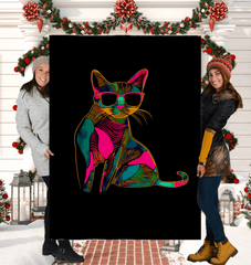 Cat Nap Paradise Sherpa Blanket - Beyond T-shirts