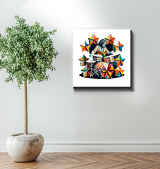 Tuneful Tunes Wrapped Canvas