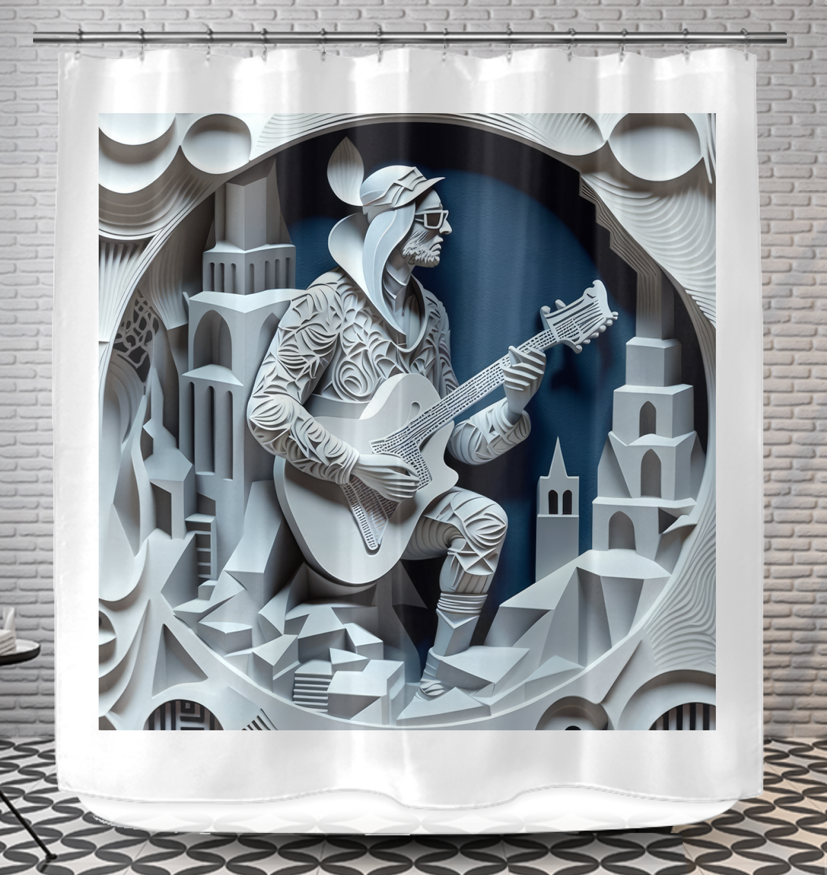 Tribal Tunes Shower Curtain