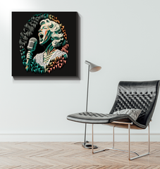 Rock Riffs Wrapped Canvas