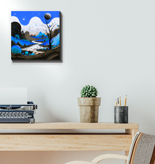 Whispering Woods Forest Landscape Canvas