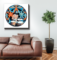 Percussive Power Wrapped Canvas