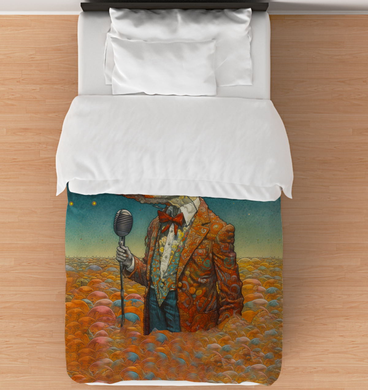 Playful Goat Frolic Duvet Cover