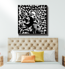 Acoustic Aura Wrapped Canvas