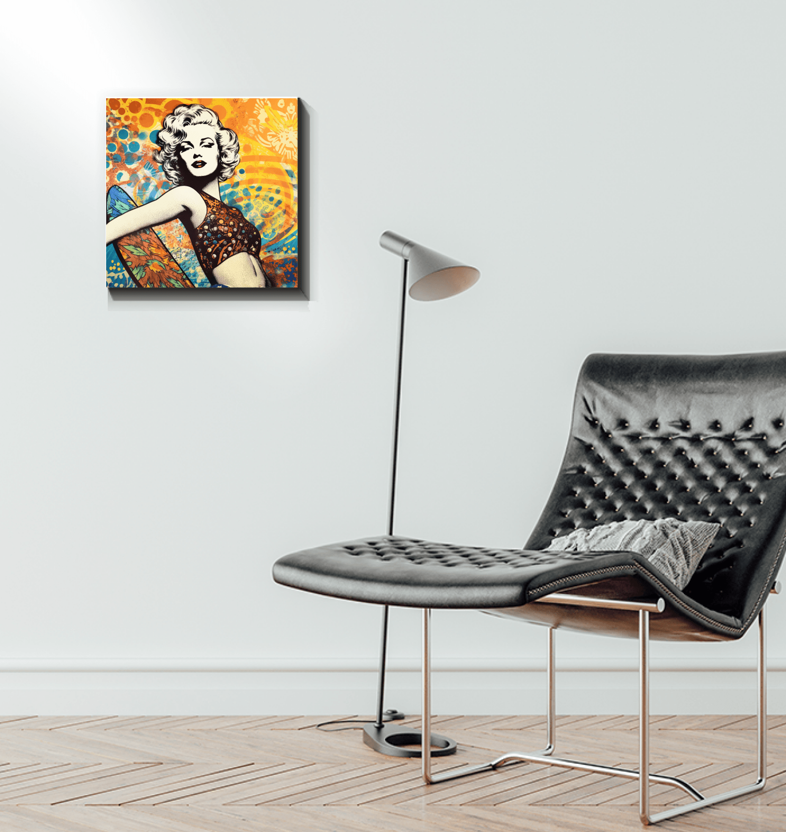 Detailed surf artwork on Surfing 5 06 Canvas