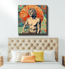 Surfing Harmony Canvas Art Print - Beyond T-shirts