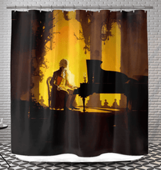 Musical Harmony Bathroom Curtain - Beyond T-shirts