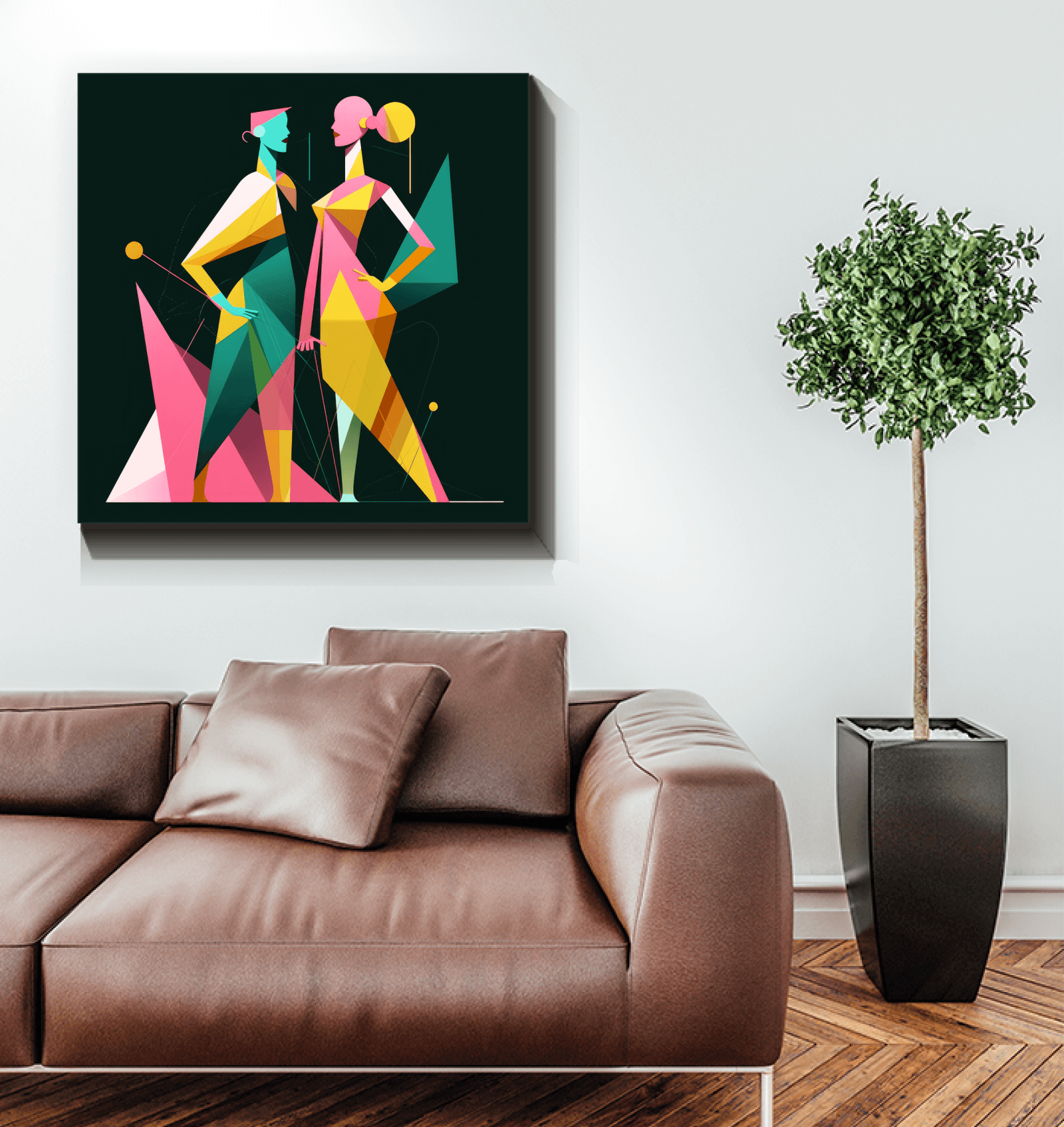 Chic Couture Abstract Expression Canvas - Beyond T-shirts