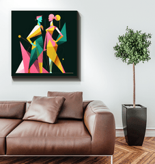 Chic Couture Abstract Expression Canvas - Beyond T-shirts