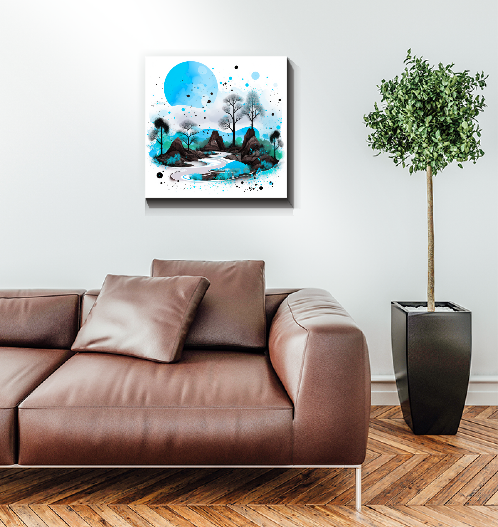 Peaceful Prairie Field Landscape Canvas