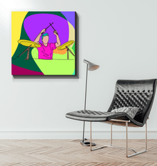 Drummer Wrapped Canvas - Beyond T-shirts