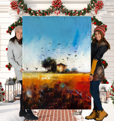 Enchanted Forest Sherpa Blanket