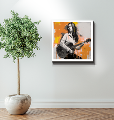 Tranquil Melody Minimalist Abstract Wrapped Canvas