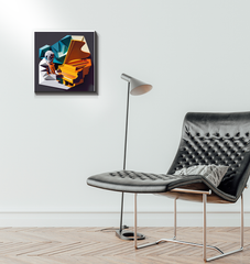 K-Pop Kaleidoscope Wrapped Canvas