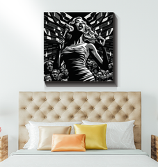 Rave Radiance Wrapped Canvas