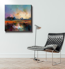 Sunset on the Horizon Wrapped Canvas