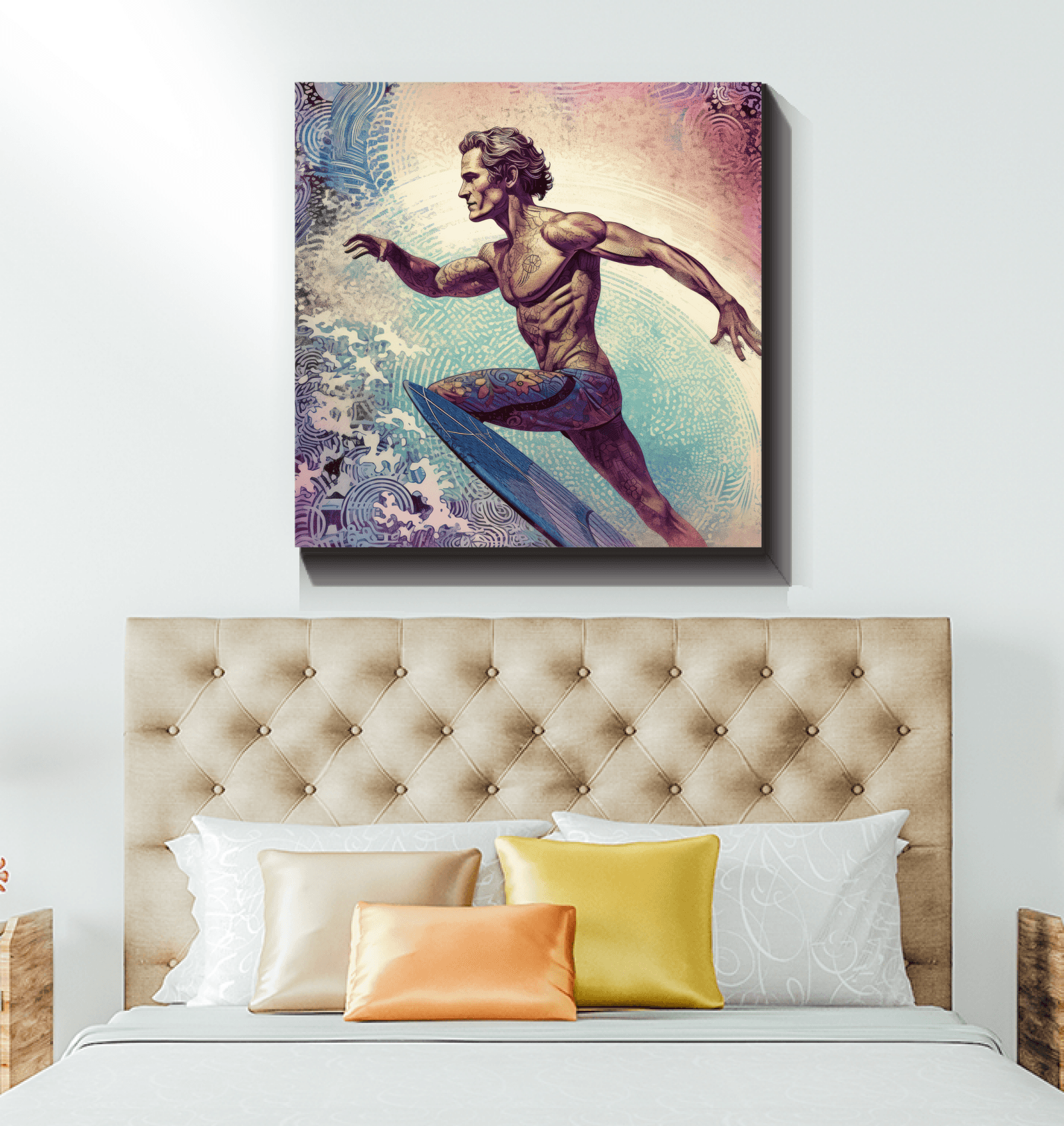 Tidal Flow Wrapped Canvas - Beyond T-shirts