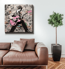 Euphoric Resonance Wrapped Canvas Notes Of Bliss - Beyond T-shirts