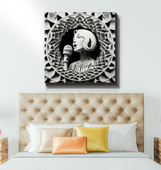 Folk Revival Wrapped Canvas