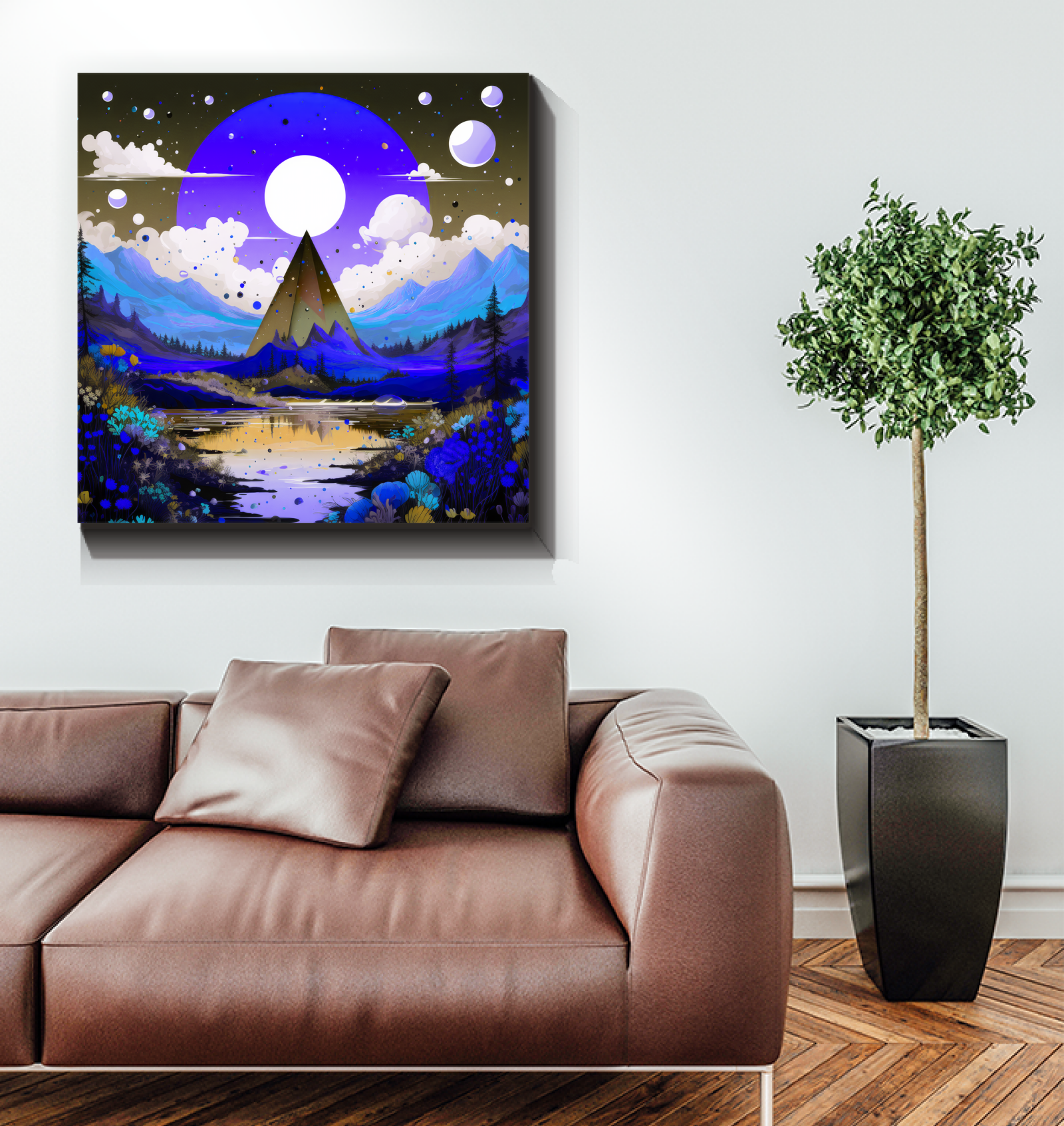 Majestic Monoliths Rocky Landscape Canvas