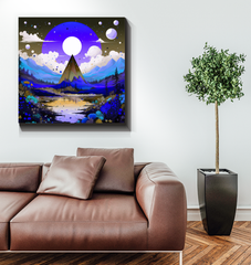 Majestic Monoliths Rocky Landscape Canvas