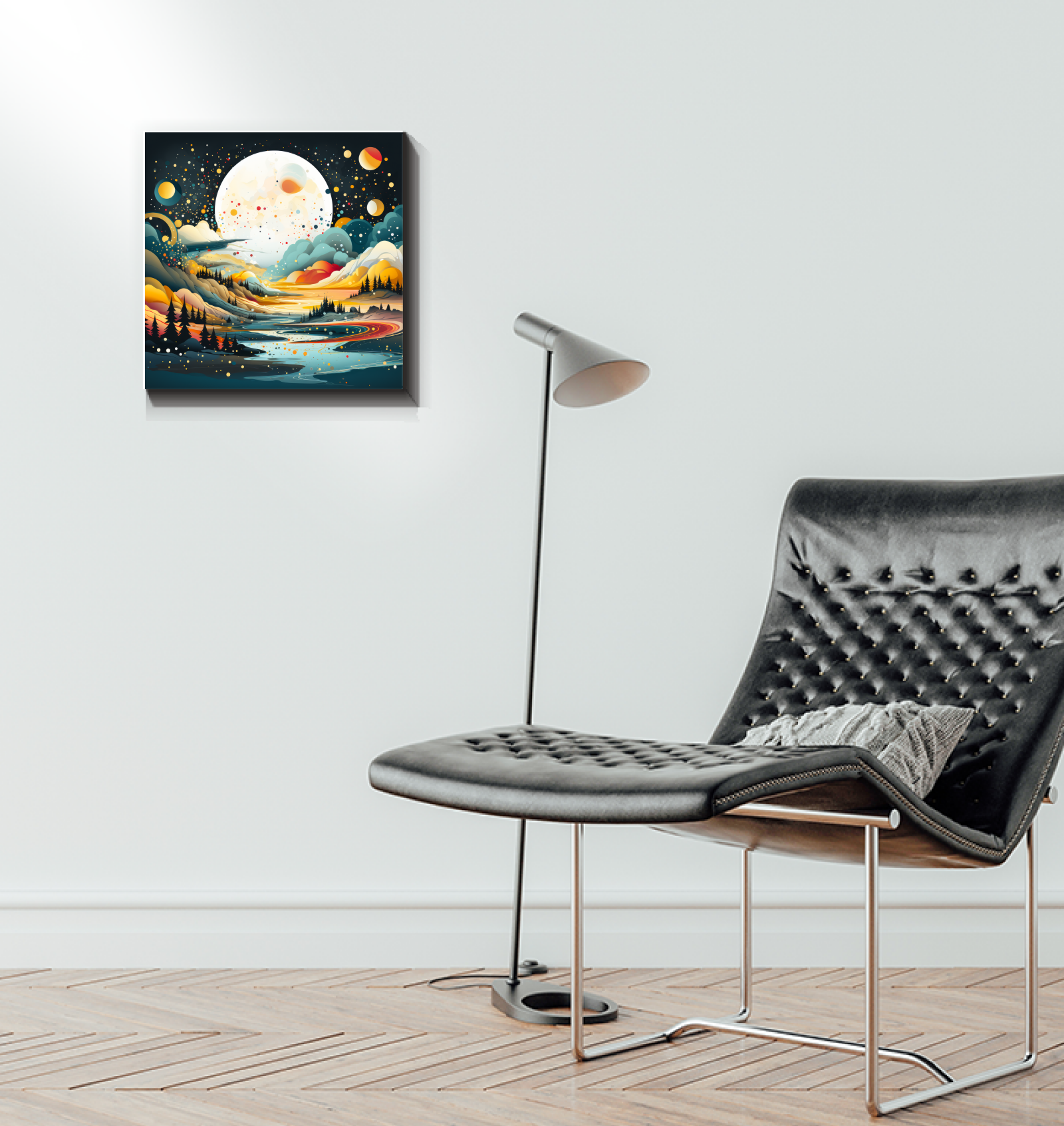 Whimsical Wildflowers Meadow Canvas