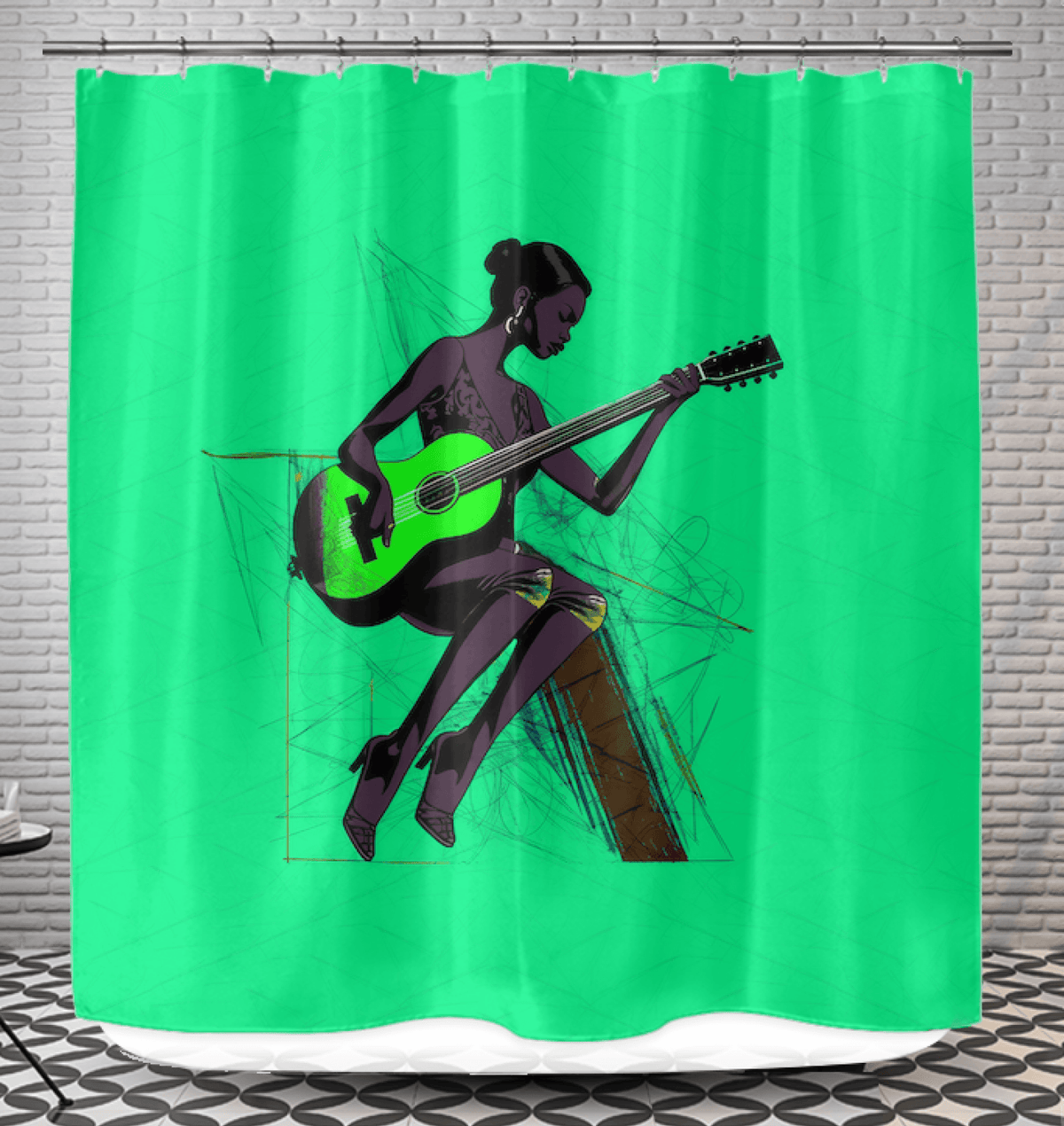 Chic Couture Fashion Jam Shower Curtain - Beyond T-shirts