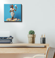 Fantasy art wrapped canvas featuring mythical animals