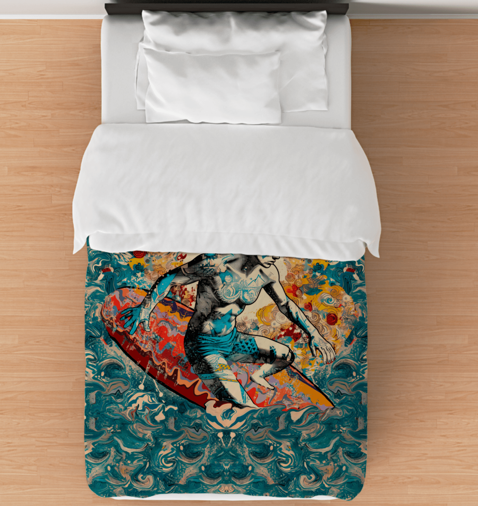 Sunset Surfing Dreams Comforter Ensemble - Beyond T-shirts