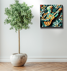 Melodious Muse Wrapped Canvas
