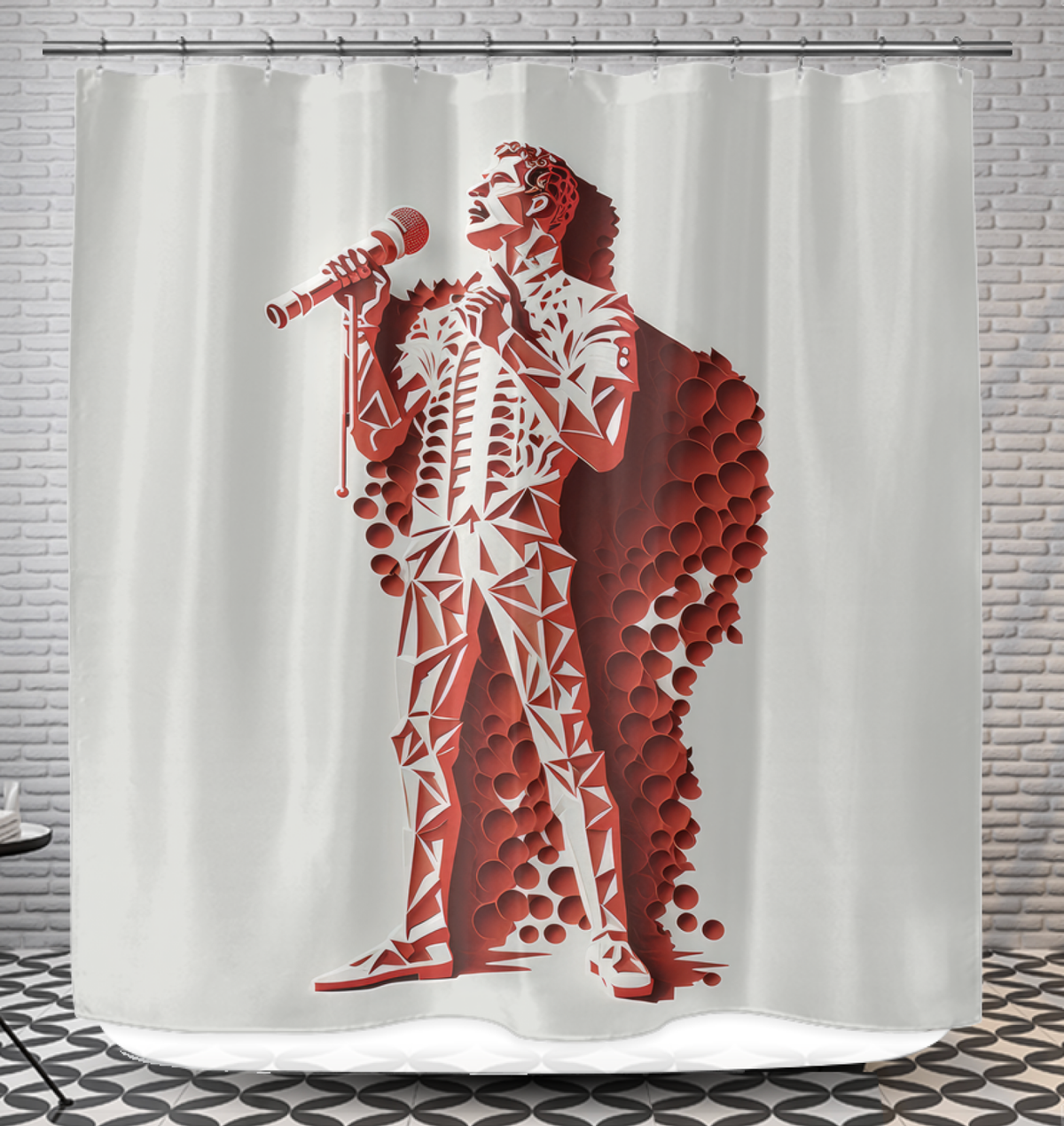 Punk Power Musical Shower Curtain