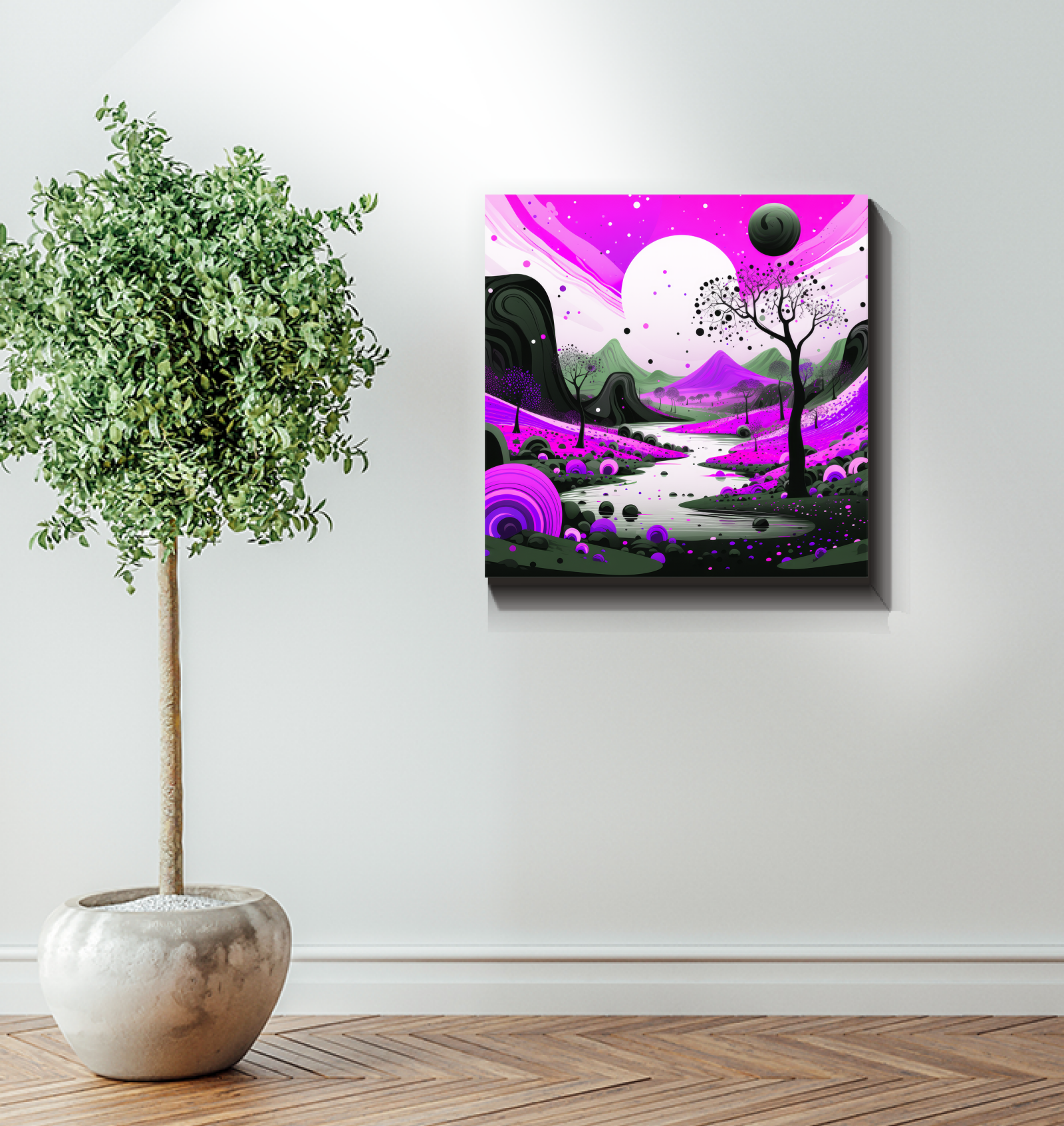 Mesmerizing Mesa Desert Landscape Canvas