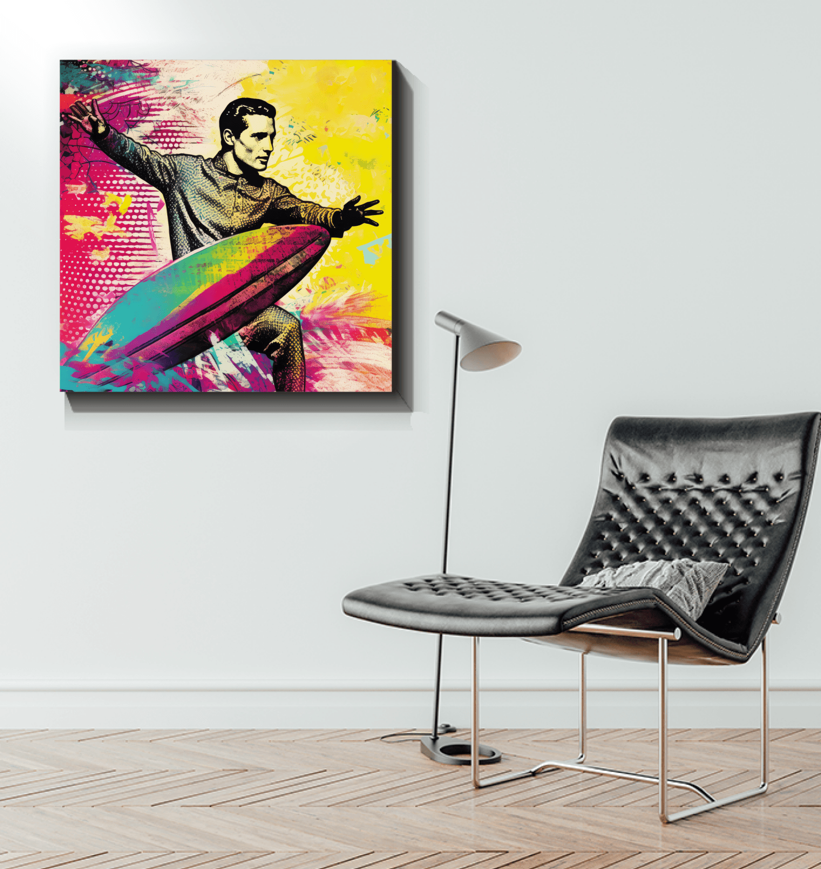 Surfing 1 06 Wrapped Canvas - Beyond T-shirts