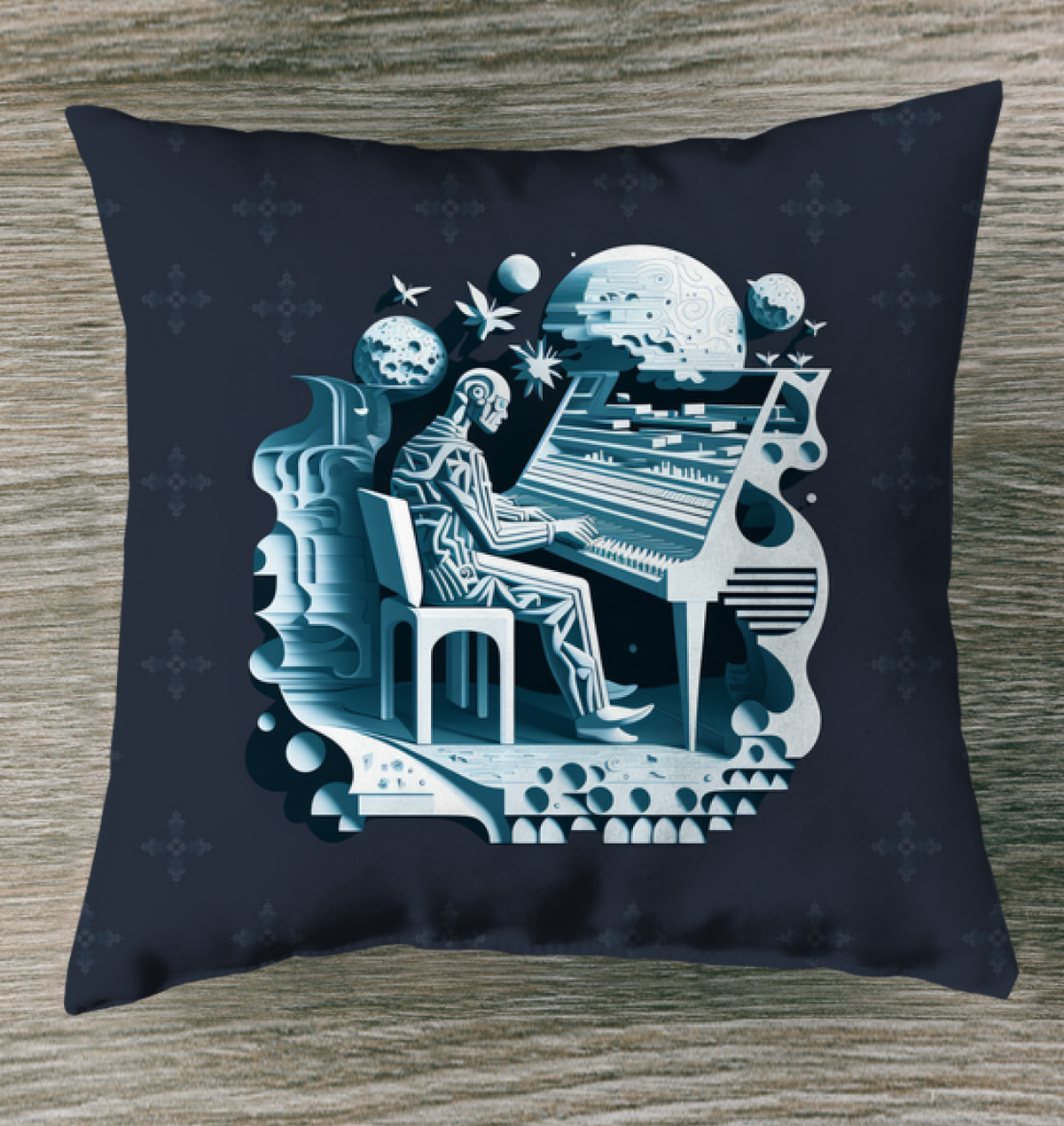 Folk Fusion Outdoor Pillow