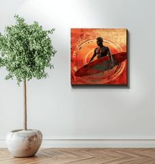 Coastal Serenity Canvas Art Print - Beyond T-shirts