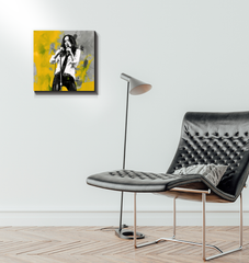 Mystic Mirage Minimalist Abstract Wrapped Canvas